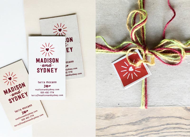 business card, gift tag