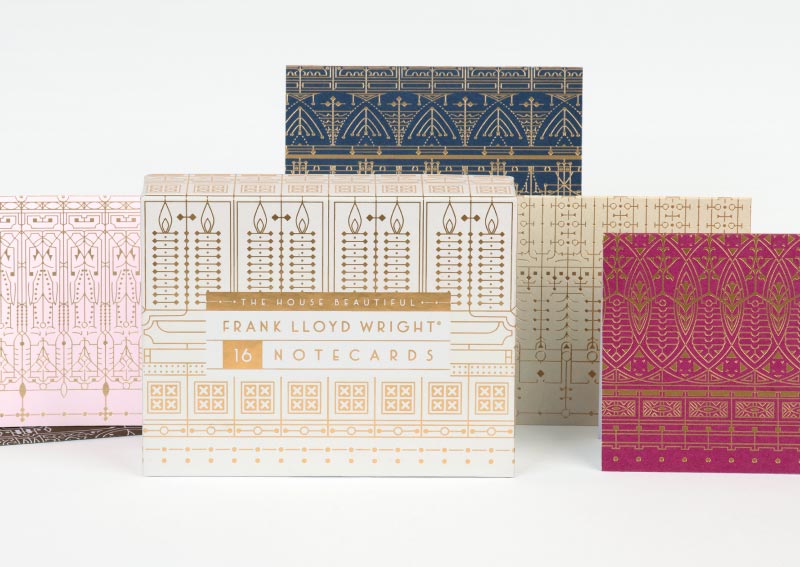 Packaging and Notecard design for Frank Lloyd Wright