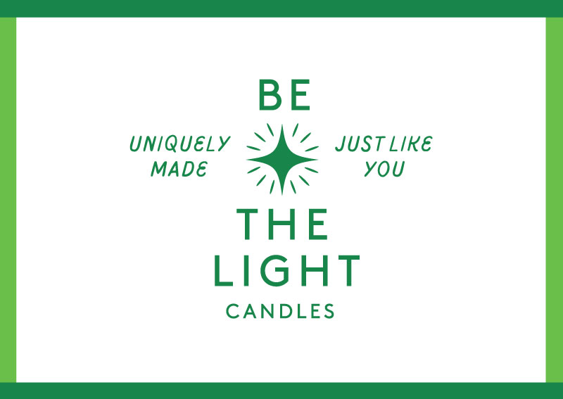 Be the Light Branding by Amy Gorrek of Studio AG, Norwalk, Connecticut