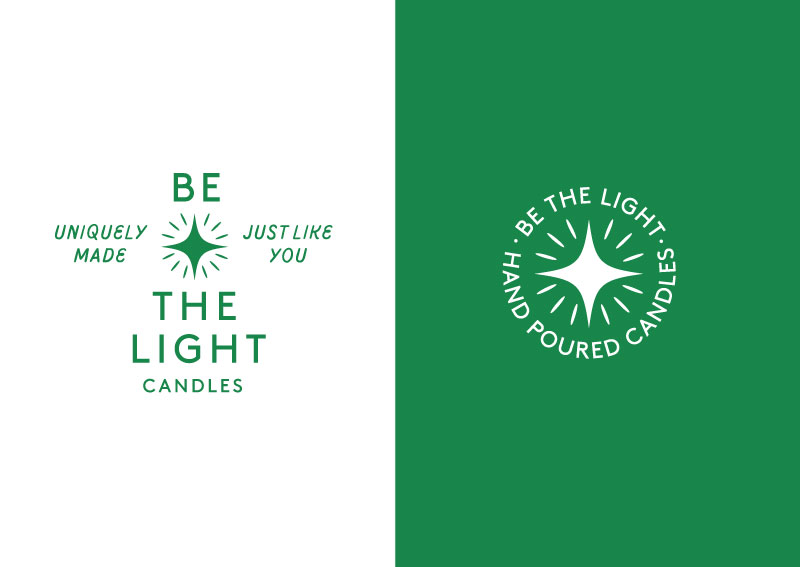Be the Light Logo Designs by Amy Gorrek, Studio AG, Norwalk, Connecticut