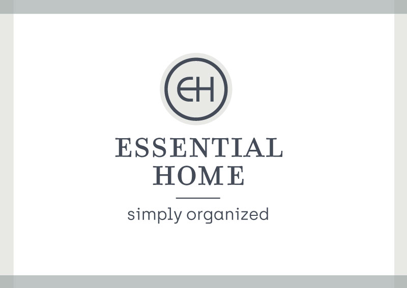 brand identity design for a home organizing business